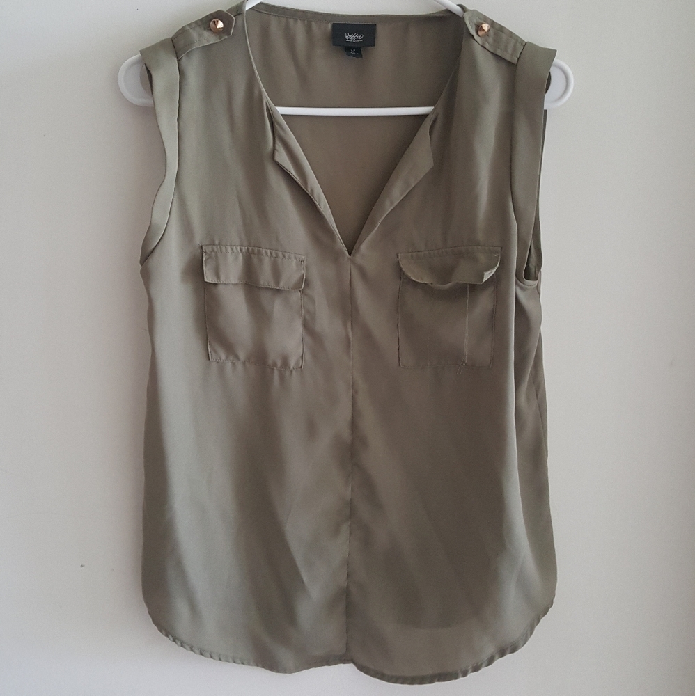 Army Green Tank Top